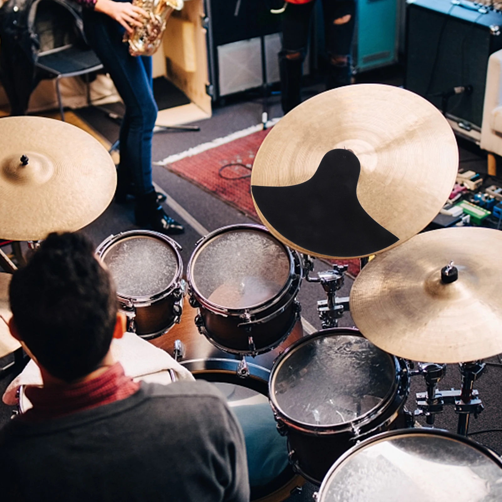 

Cymbal Mute Pad Drum Practice Pad Cloth Rubber Anti Slip Effective Noise Reduction Percussion Instruments Accessories