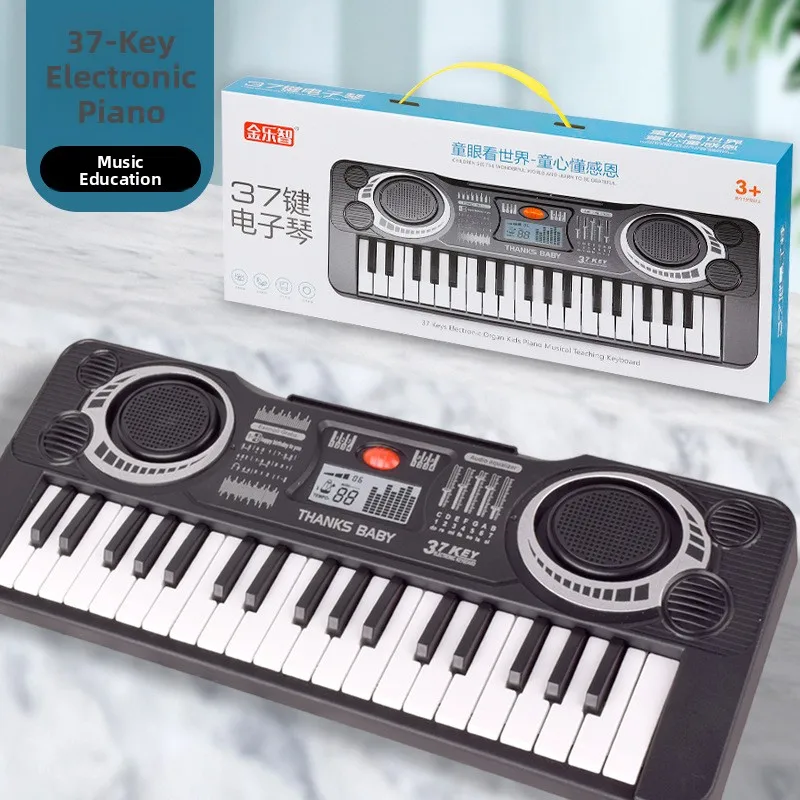 6-Key Electronic Keyboard Musical Instrument Set for Children Eonal Toy Piano with Microphone Versatile Fun Learning