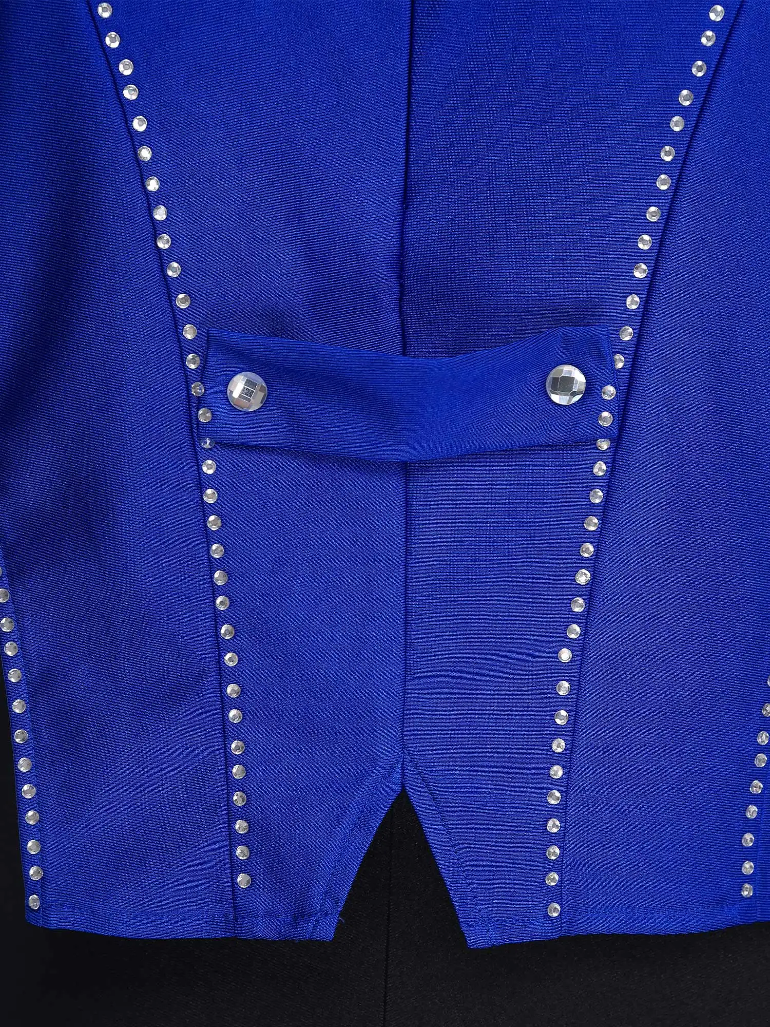 

Mens Rhythmic Dance Leotard Figure Skating Ballet Dancing Tango Performance Costume Sheer Mesh Long Sleeve Rhinestones Jumpsuit