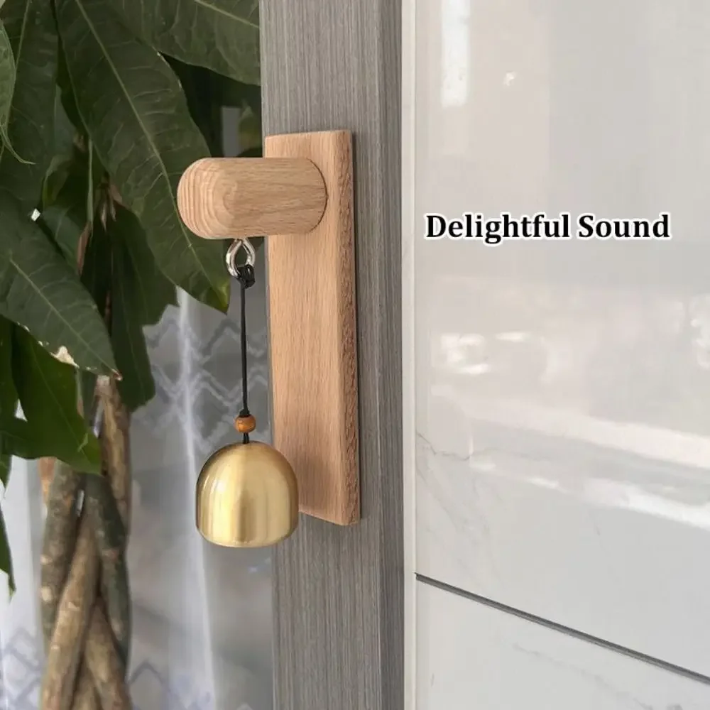 Wooden Door Bell Shopkeepers Bell Hanging Decorative Delightful Sound Door Opening Wind Chime for Business Garden Unique Gift