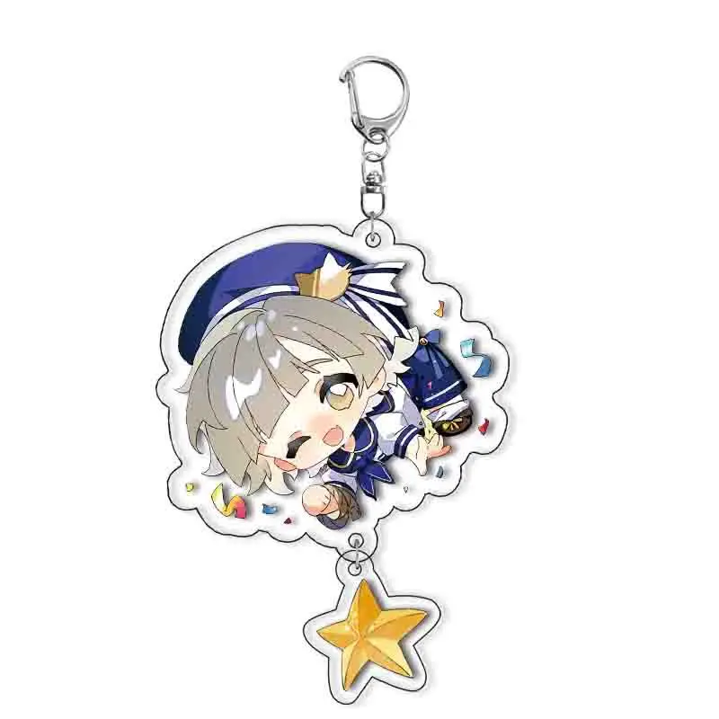 Bungo Stray Dogs Acrylic Keychain Sailor Costume Dazai Atsushi Chuuya Ranpo Anime Key Ring Bag Pendant Cosplay Accessory Gift