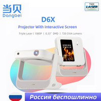 Dangbei D6X 1080P 720CVIA Lumens Triple Color Laser Projector With Interactive Screen Mini Portable Beamer Home Theater Cinema