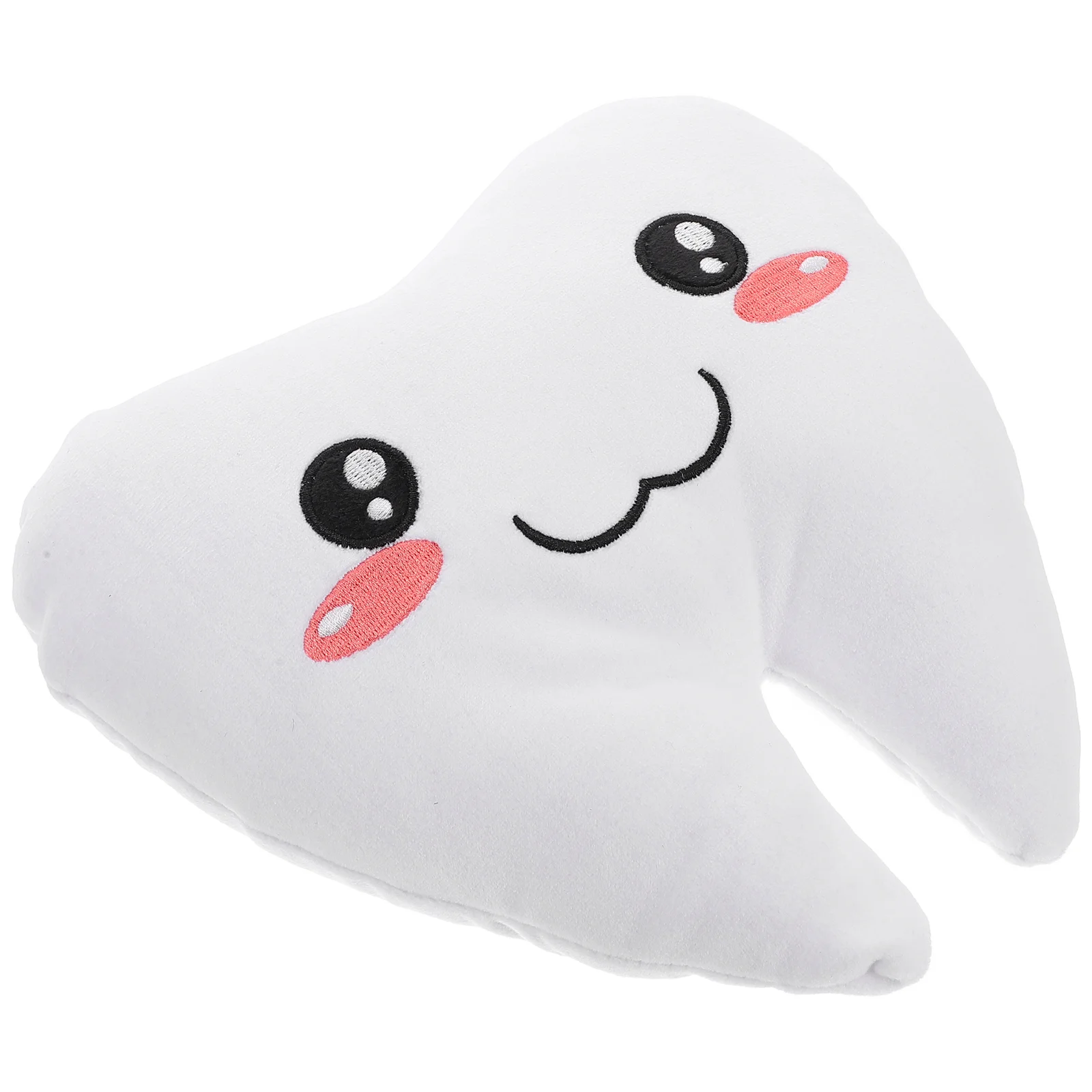 Dental Pillow Soft Decor Tooth with Cute Design for Boys and Girls White Animal Children