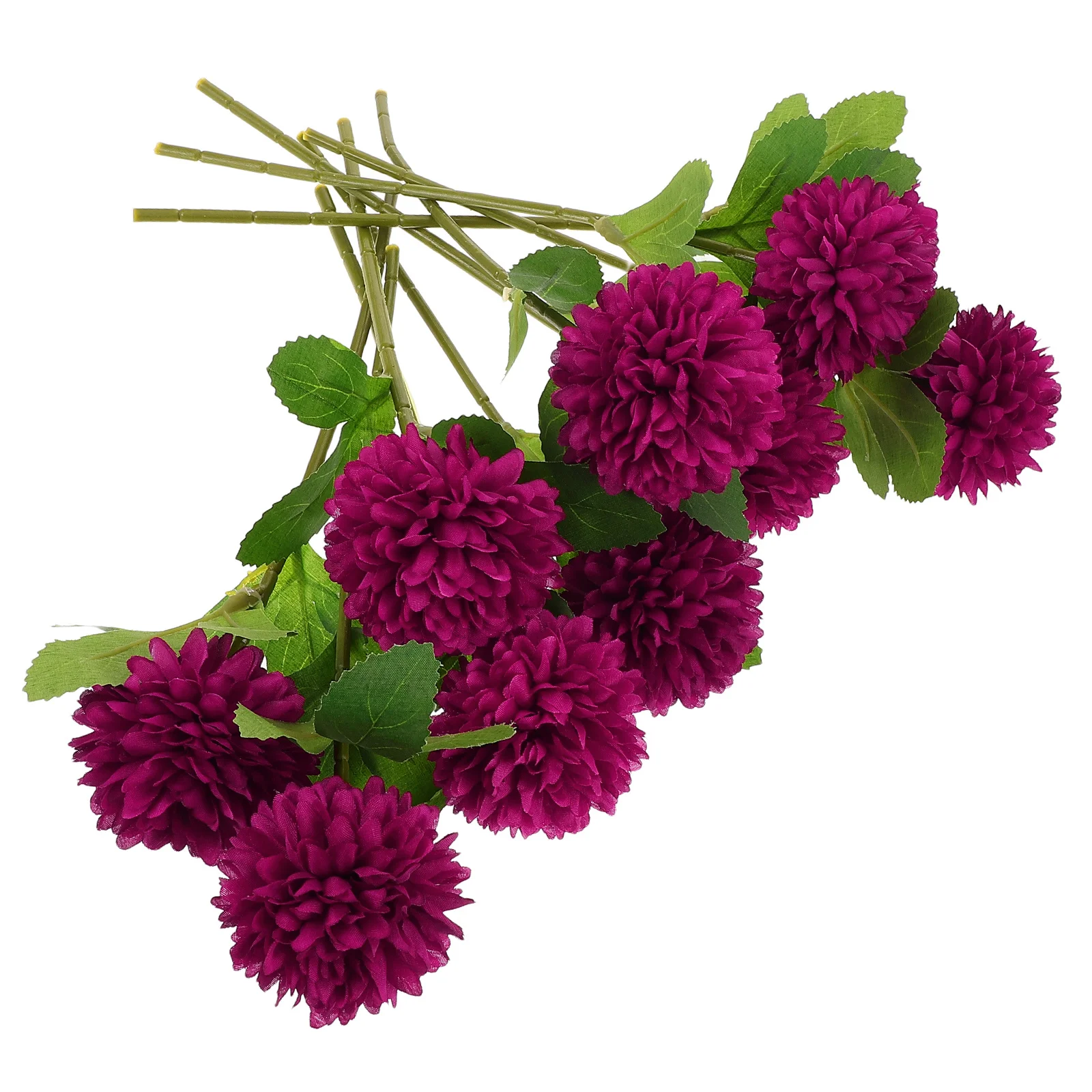 

10Pcs Artificial Red Chrysanthemum Ball Realistic Fake Flowers Wedding Table Centerpiece DIY Floral Arrangement