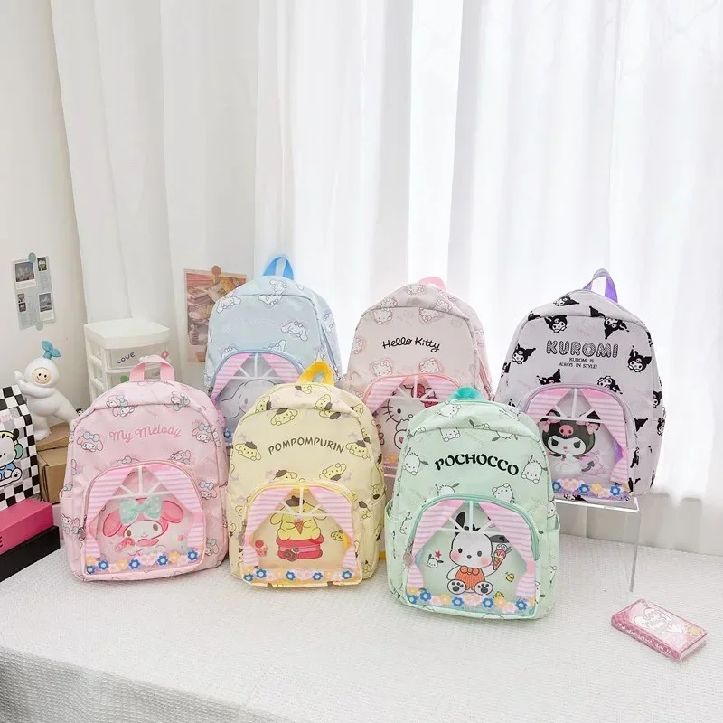 new Sanrio Backpack Cinnamoroll School Bag Kuromi Double Shoulder Bags My Melody Bagpack Hello Kitty Things Pochacco Gift Girl