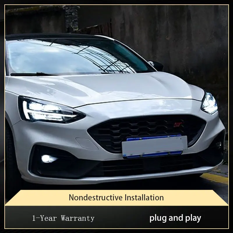 

Car Lights For Ford Focus 2019-2023 LED Headlight DRL High Configure Design Guide Signal Front Lamp Accessories
