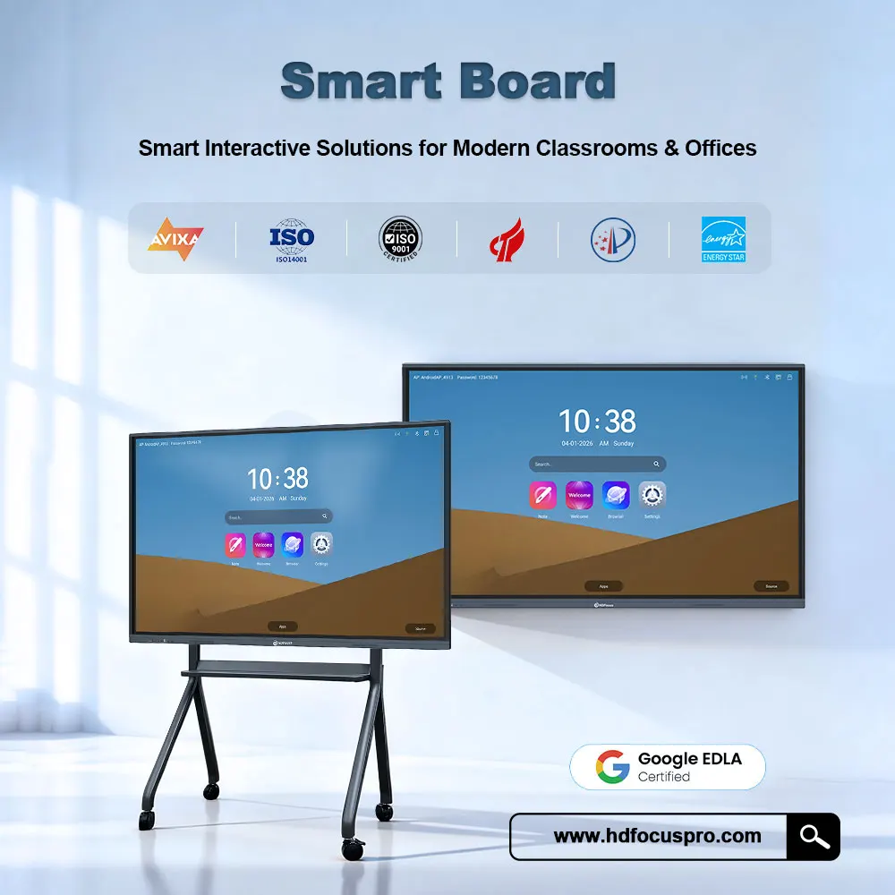 65 75 86 98 Inch Digital 4K Training Room Multi Touch Display Flat Panel Interactive Whiteboard Smart Board