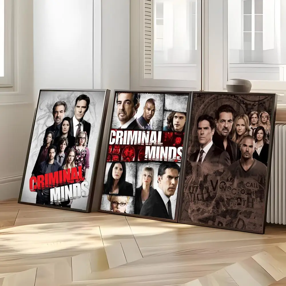 Crime Thriller Series C-Criminal Minds Poster Printed Wall Decal for Bedroom Study Decor Gifts