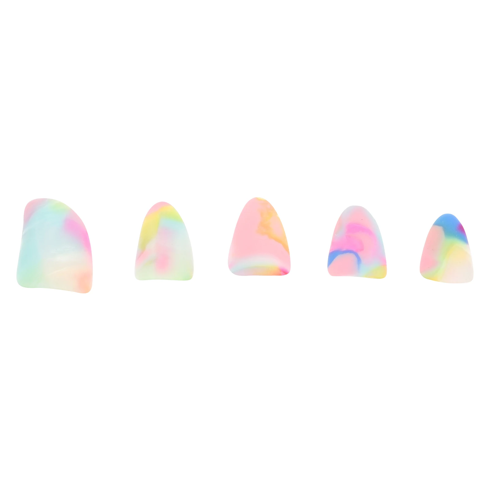 

1Set Wearable Nylon Lute Nails Curved Ergonomic Finger Nail Covers for Lute Guzheng Playing Practice Tool Protective Covers