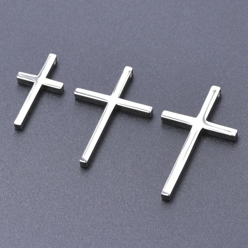 Personality Crosses Necklace Men 45-60cm Chain On The Neck Stainless Steel Necklaces For Men Women Accessories Fashion Jewelry