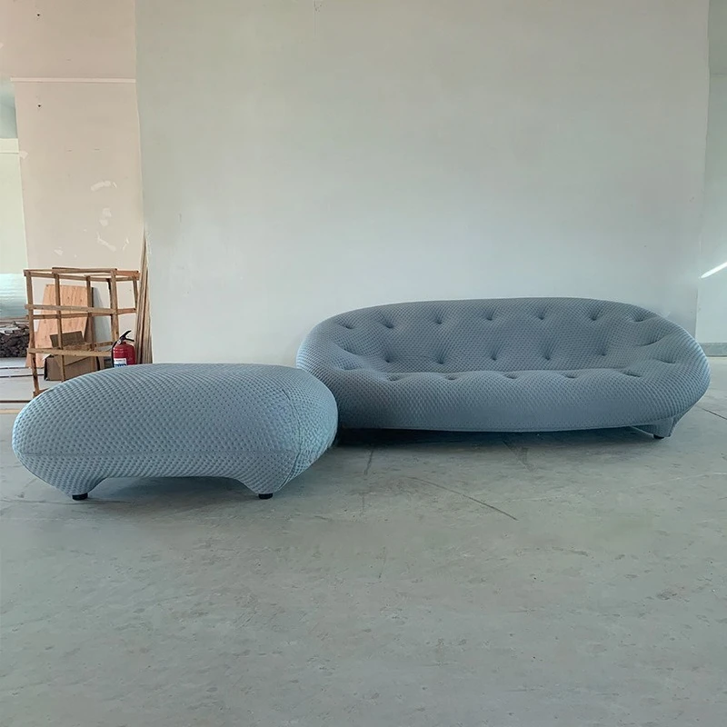 Simple furniture, living room, small apartment, creative curved freehand space, star with the same styling cotton sofa