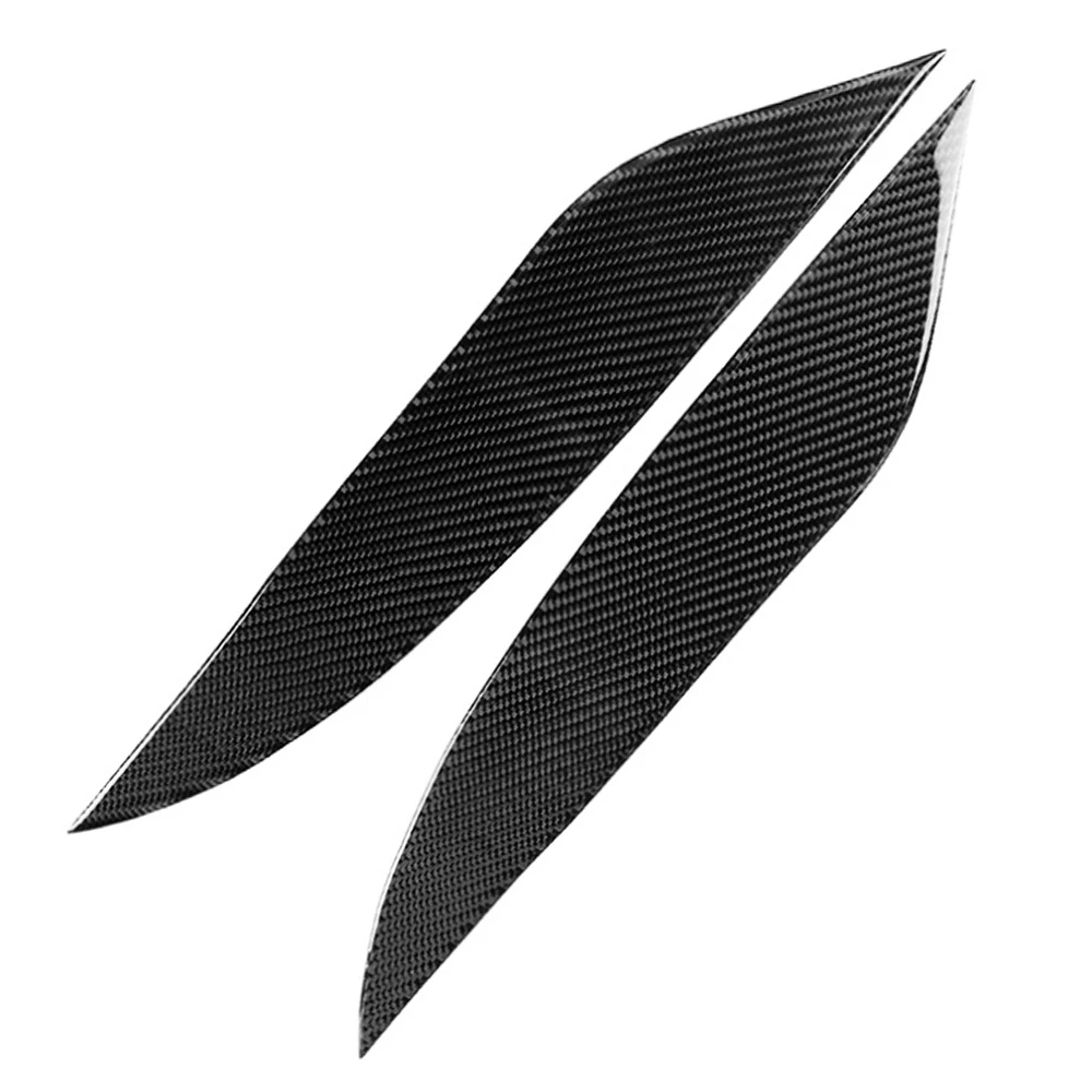 

Автомобильная накладка на фару из углеродного волокна для бровей и век для Toyota Land Cruiser Prado 2014 2015 2016 2017, отделка из углеродного волокна