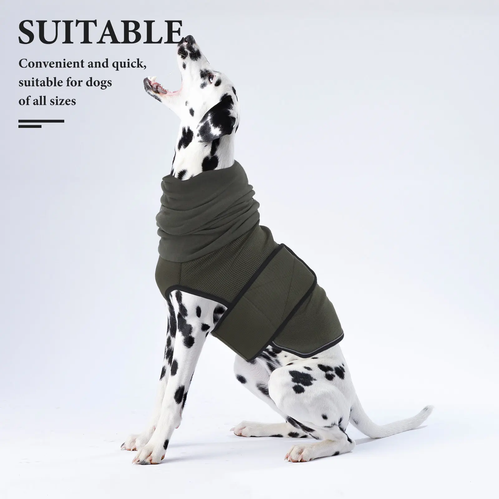 

Успокаивающая куртка с капюшоном для животных, размер M: удобная, плотно прилегающая, для снятия тревоги при грозах, путешествиях и ветеринарных визитах.