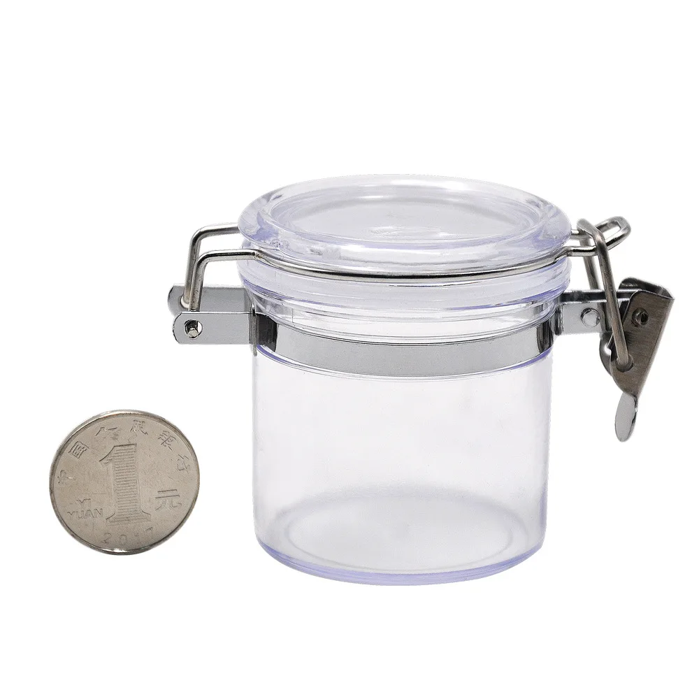 Airtight Smell Proof Stash Jar with Clamping Lid for Tobacco Accessory Storage Container-0.03bal/140ml