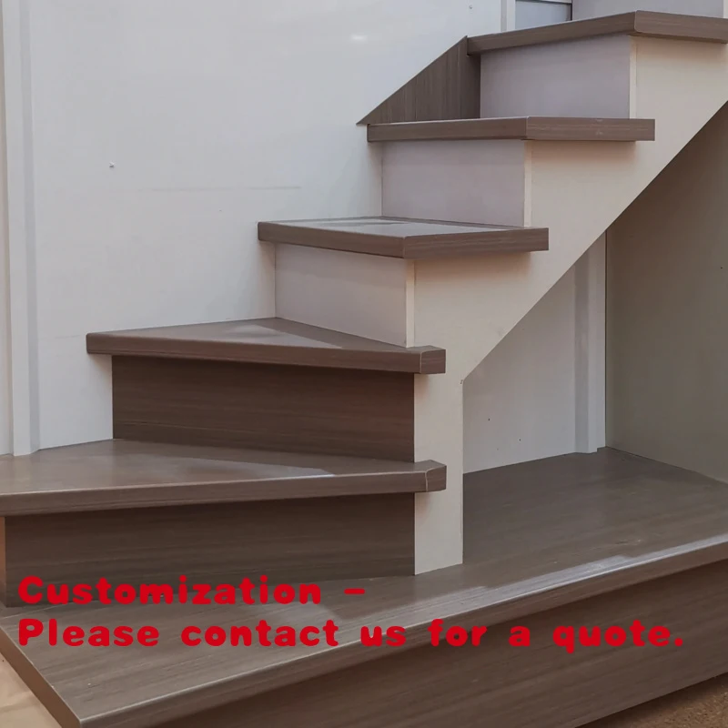 custom.Modern Wood Staircase Treads Indoor Durable & Safe Floating Stair Treads