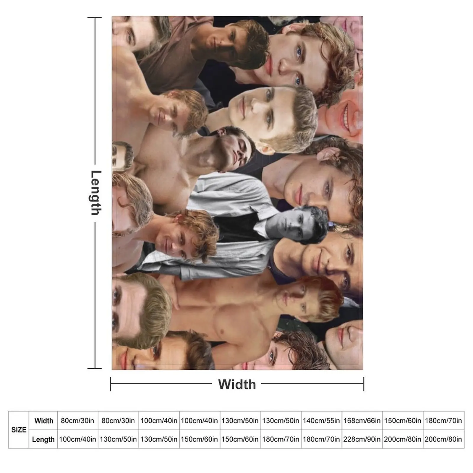 Hayden Christensen Photo Collage Throw Blanket
