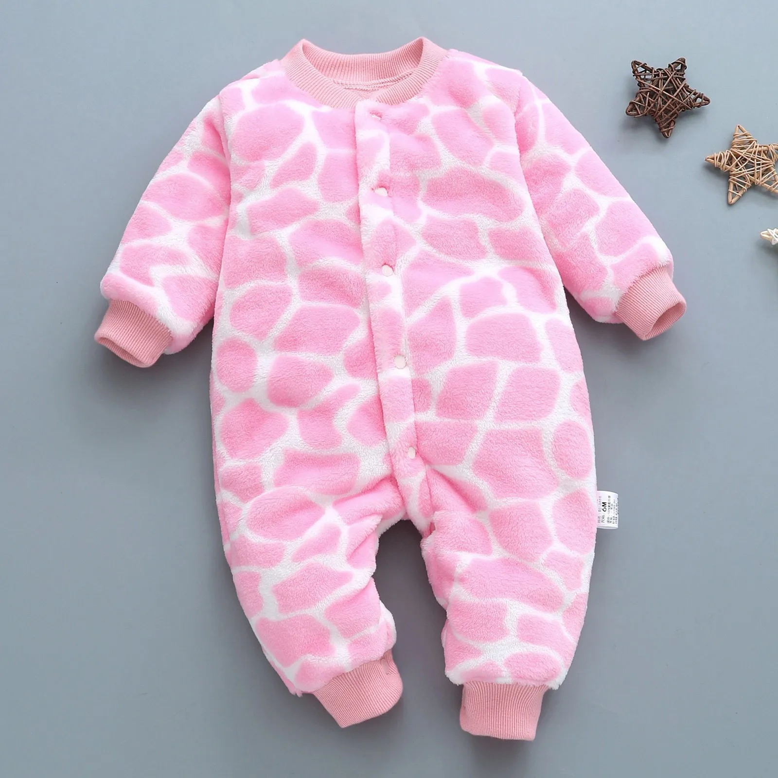 Onesie Girls Outfits Coveralls Baby Rompers Long Sleeve Jumpsuit Bebe Infant Clothing Thick Warm Autumn Winter Newborn Clothes