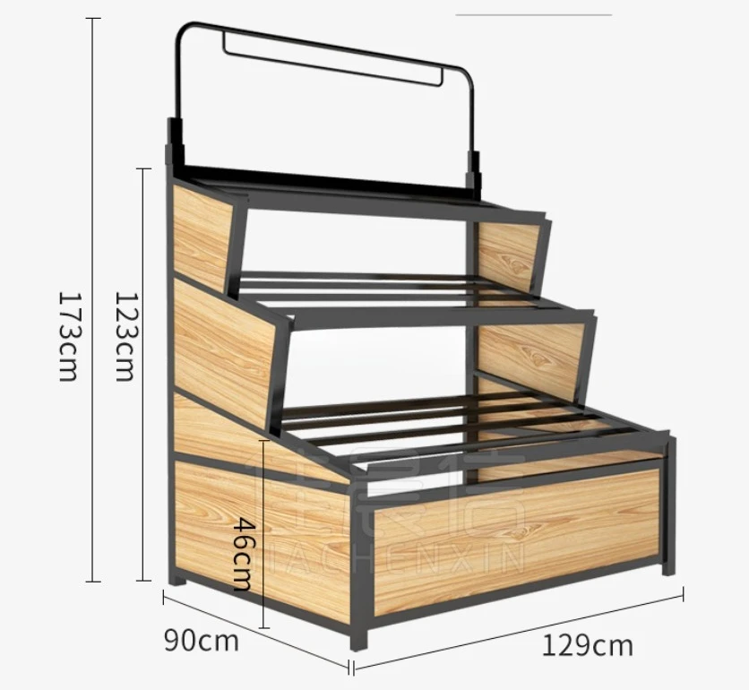 معدات السوبر ماركت، أسعار الفواكه والخضروات مناسبة، سلال معلقة، مع سلال، وحامل عرض الطعام الطازج