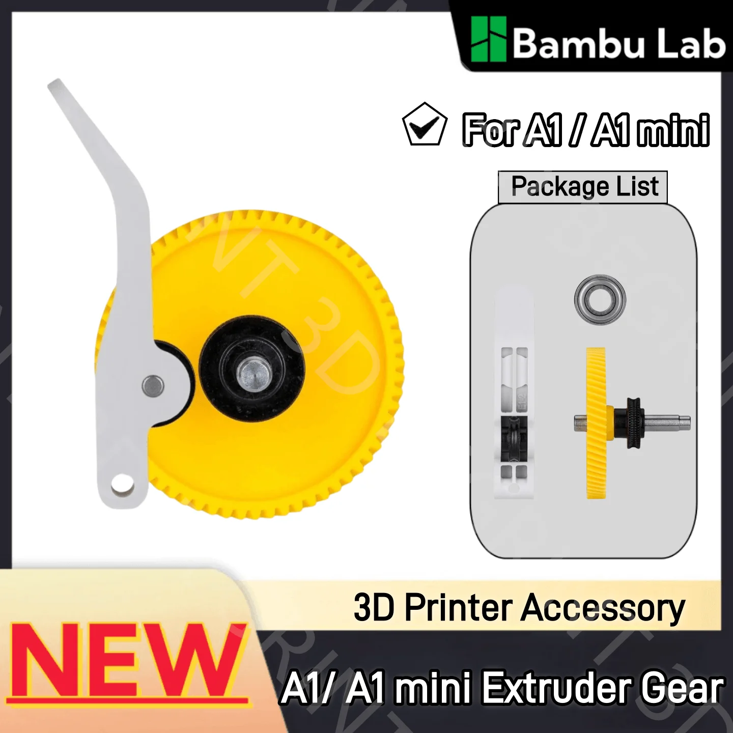 

Оригинальный экструдер Bambu Lab A1/ A1 Mini, редуктор в сборе, усиленные материалы для лаборатории Bambu серии A1, аксессуары для 3D-принтера