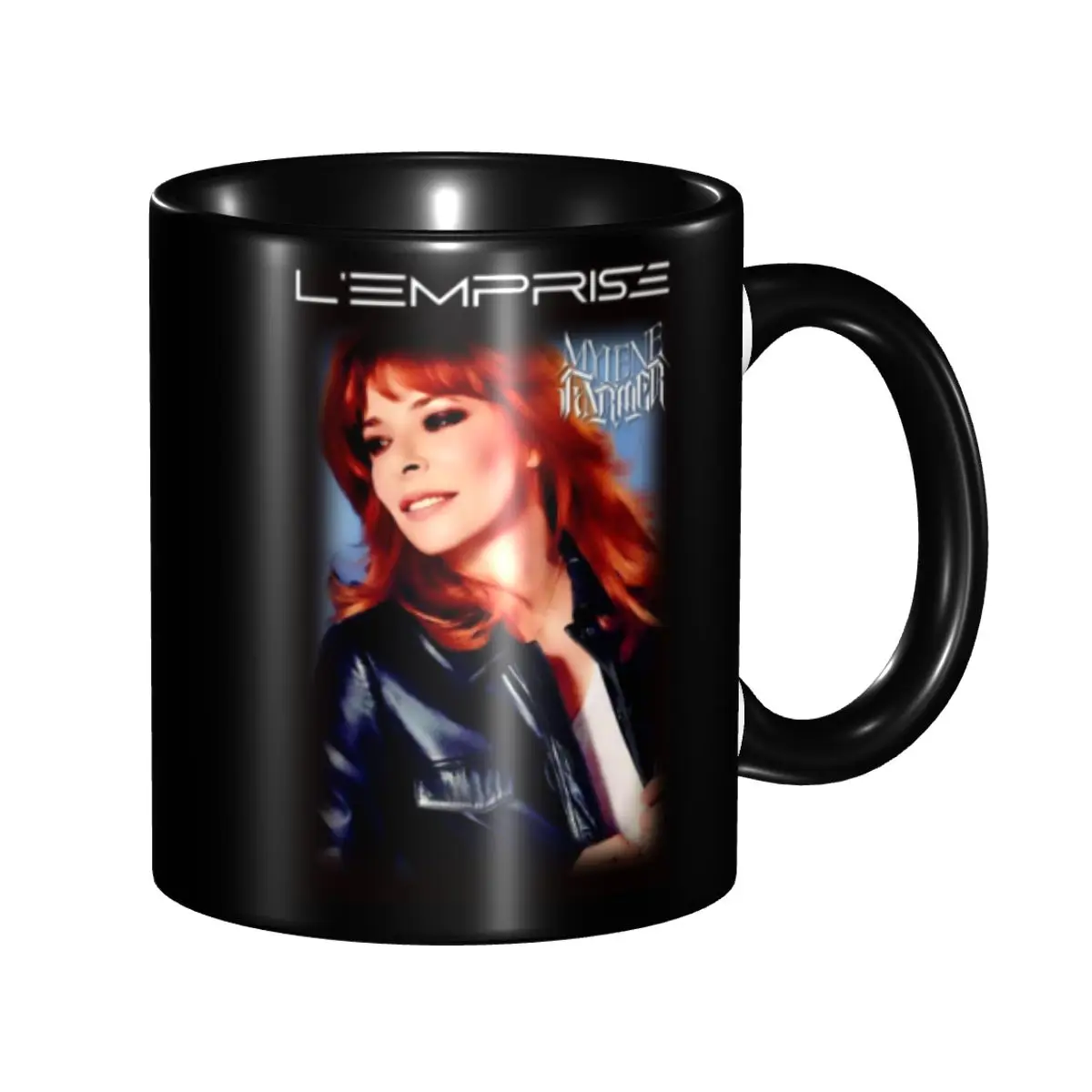 

Personalized Mylene Farmer French Singer Actor Coffee Mugs DIY Ceramic Tea Milk Cup
