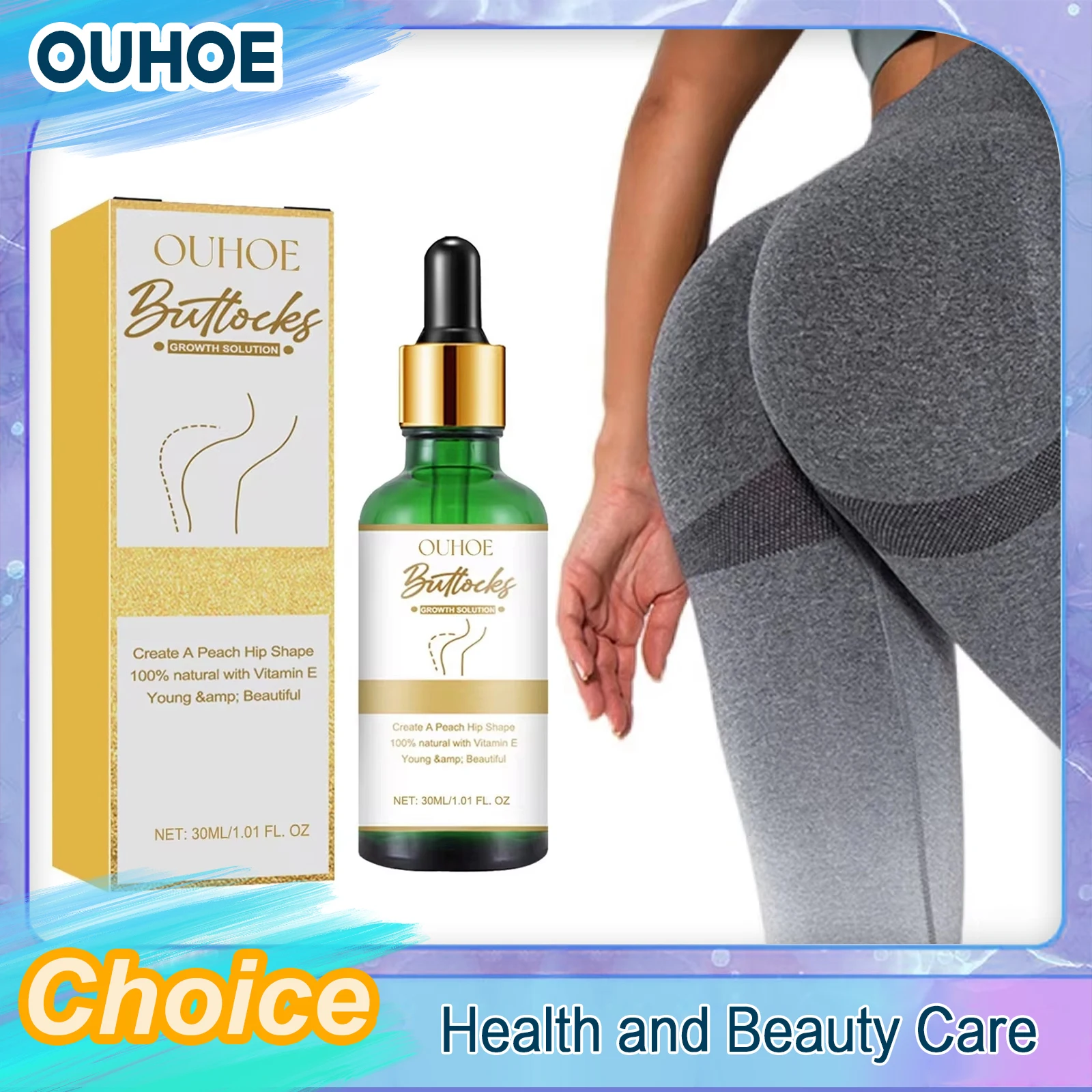 

Hip up Essential Oil Buttock Growth Enlargement Butt Enhancement Tighten Shaping Lifting Firming Beauty Big Ass Sexy Body Care