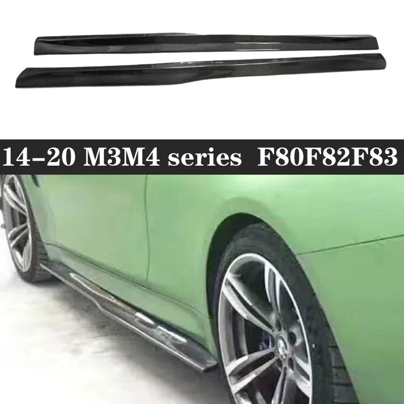 For BMW M3 M4 F80 F82 F83 2014-2020 Carbon Fiber Side Skirts Splitters Cupwings Winglets Canards Apron Car accessories Body Kit