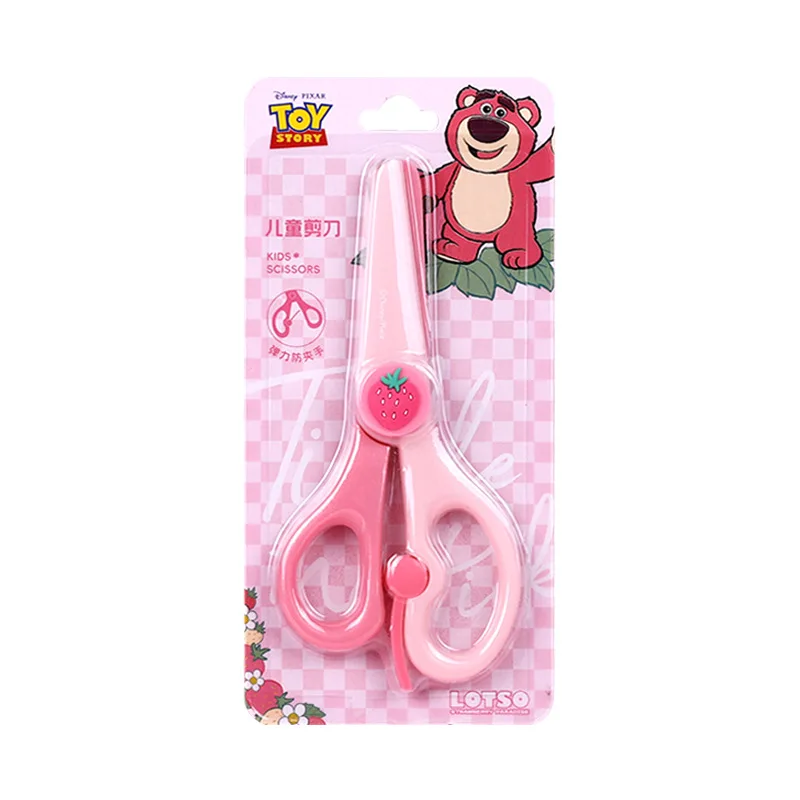 Disney Frozen Kids Safety Scissors for Handmade Action Figures Toys Mickey Lotso Cartoon Scissor Student Supplies Birthday Gifts