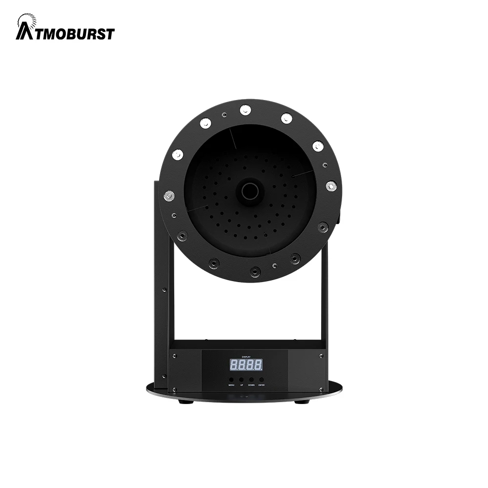 Atmoburst LED RGB 3in1 1500W Confetti Machine Adjustable Angle Remote Control for Weeding Party Concert Celebration