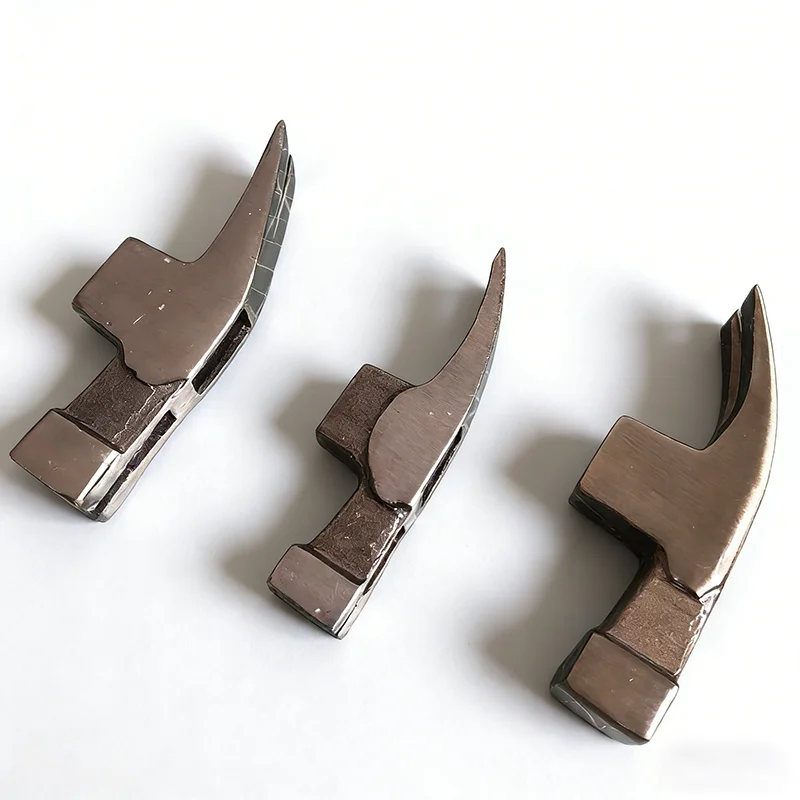 High Carbon Steel Square Head Hammer Woodworking Tools Round Head Hammer with Magnet Portable Sheep Horn Hammers Hand Tools