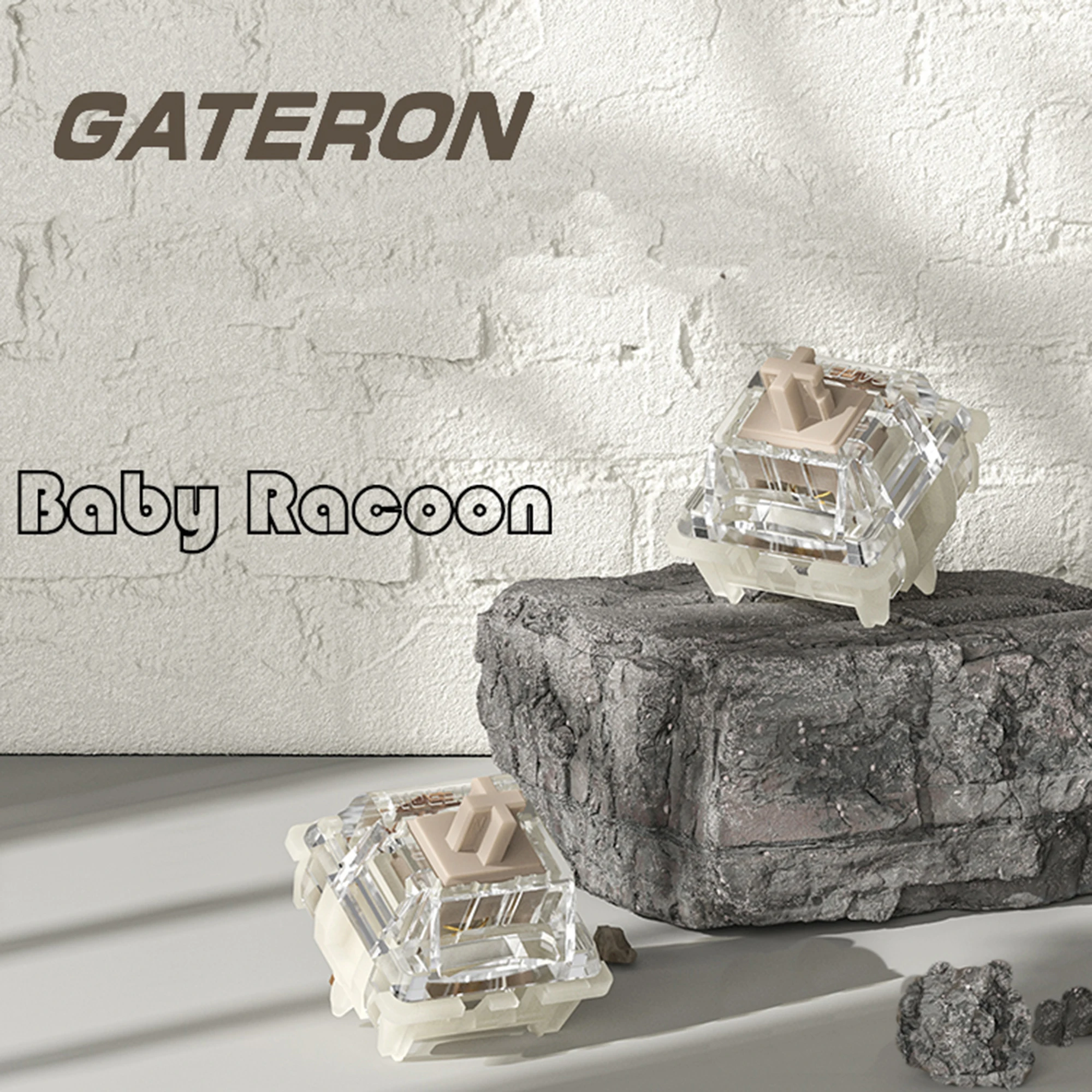 Gateron Baby Racoon Switch wydłuża oś liniową 5pin wstępnie smarowaną 55g dla klawiatury mechanicznej