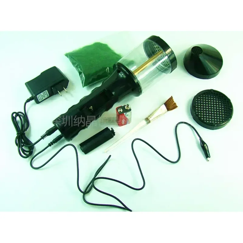 Portable Electrostatic Flocking Machine for Model Making Tools Dual Power Supply Battery Sand Table Lawn Planter Grass