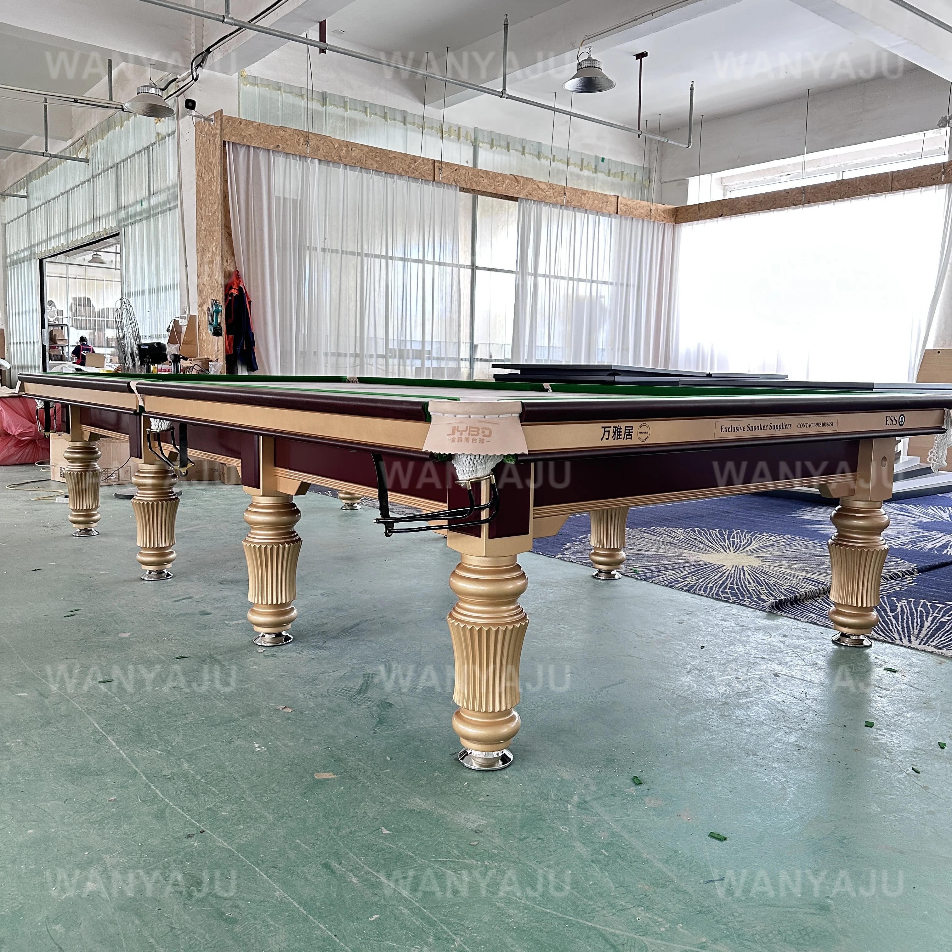 2026 Factory Wholesale Tournament Solid Wood Cushion Snooker Table 12ft Professional & Billiards Pool Tables for Clubpromote sal