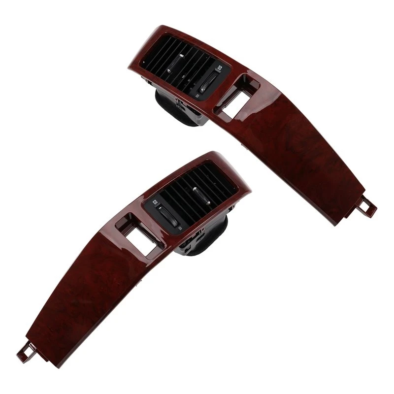 Car Duct Vent Grille Panel Center Dash A/C Air Vent Outlet For Toyota Prado LC120 Lexus GX470 2003-2009 Wood Grain-N25R