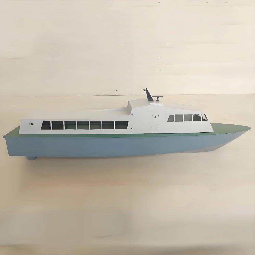

45CM Wooden Assembled Speedboat Model Kit DIY Handmade Modifiable Remote Control Boat Adult and Child Assembled Ship Model Toy