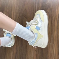 Chaussures plates décontractées pour femmes - Décor de dessin animé, baskets confortables et respirantes, chaussures légères d'été pour le campus, pour un usage quotidien 4