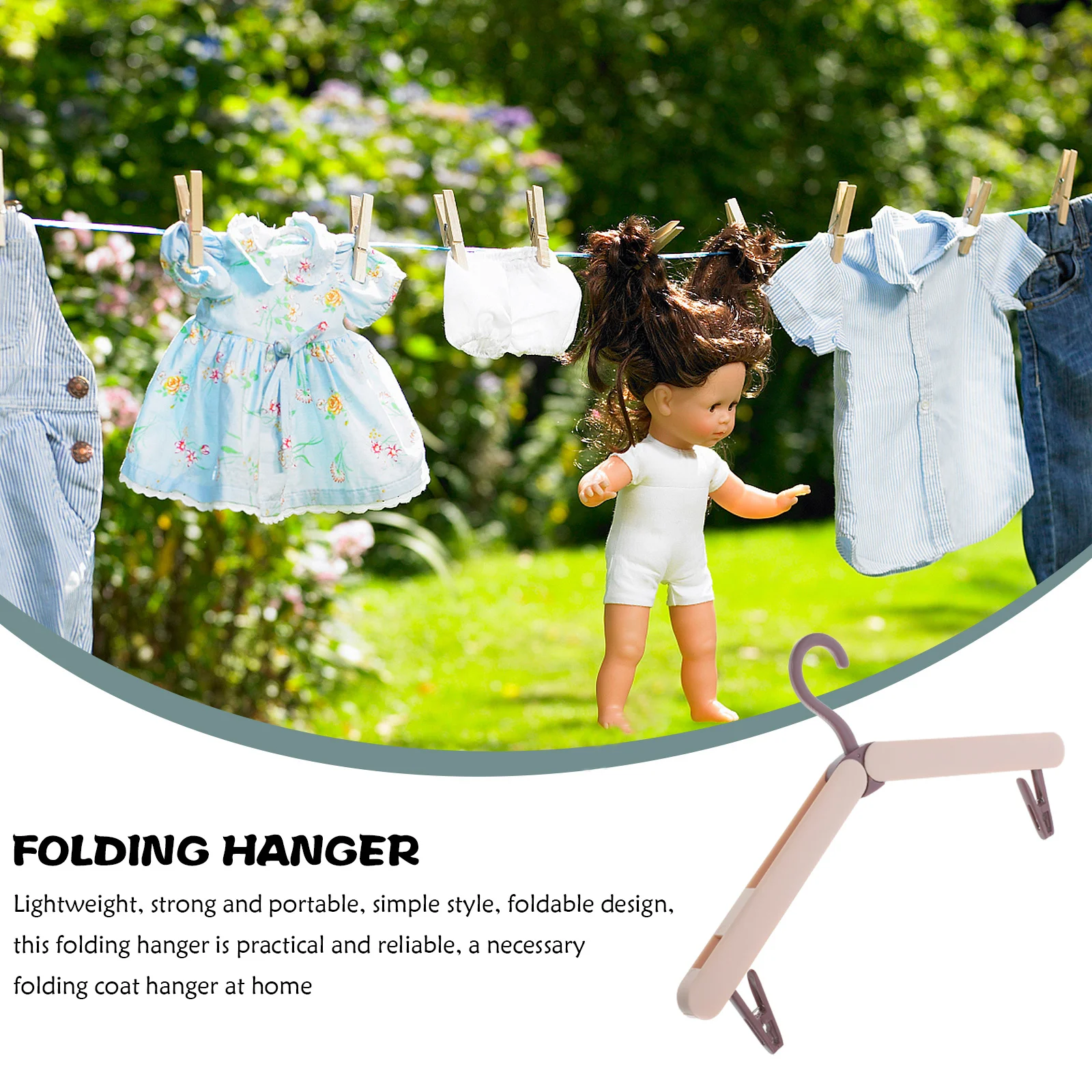 

Portable Clothes Hanger Foldable Abs Travel Hangers Space Saving For Closet Bathroom Bedroom Gym Multi Pant Shirt