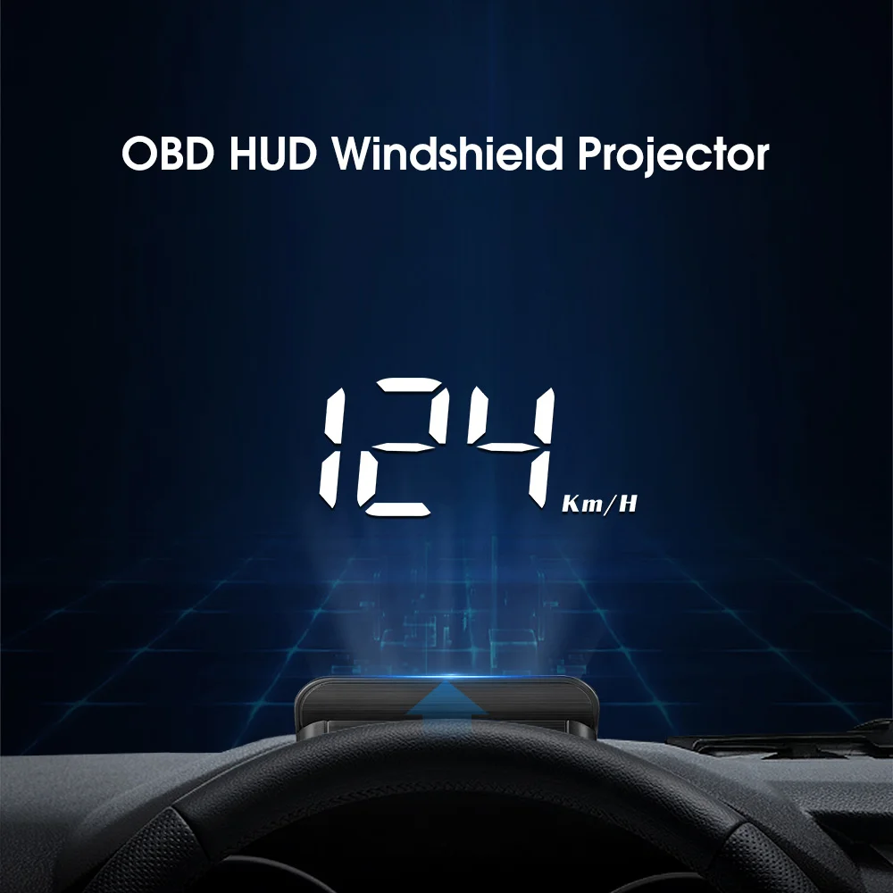 

Hud Head Up Display Windshield Projection For Car Glass Obd2 Display Digital Speed Meter On Board Computer Obd2 OBD Speedometer