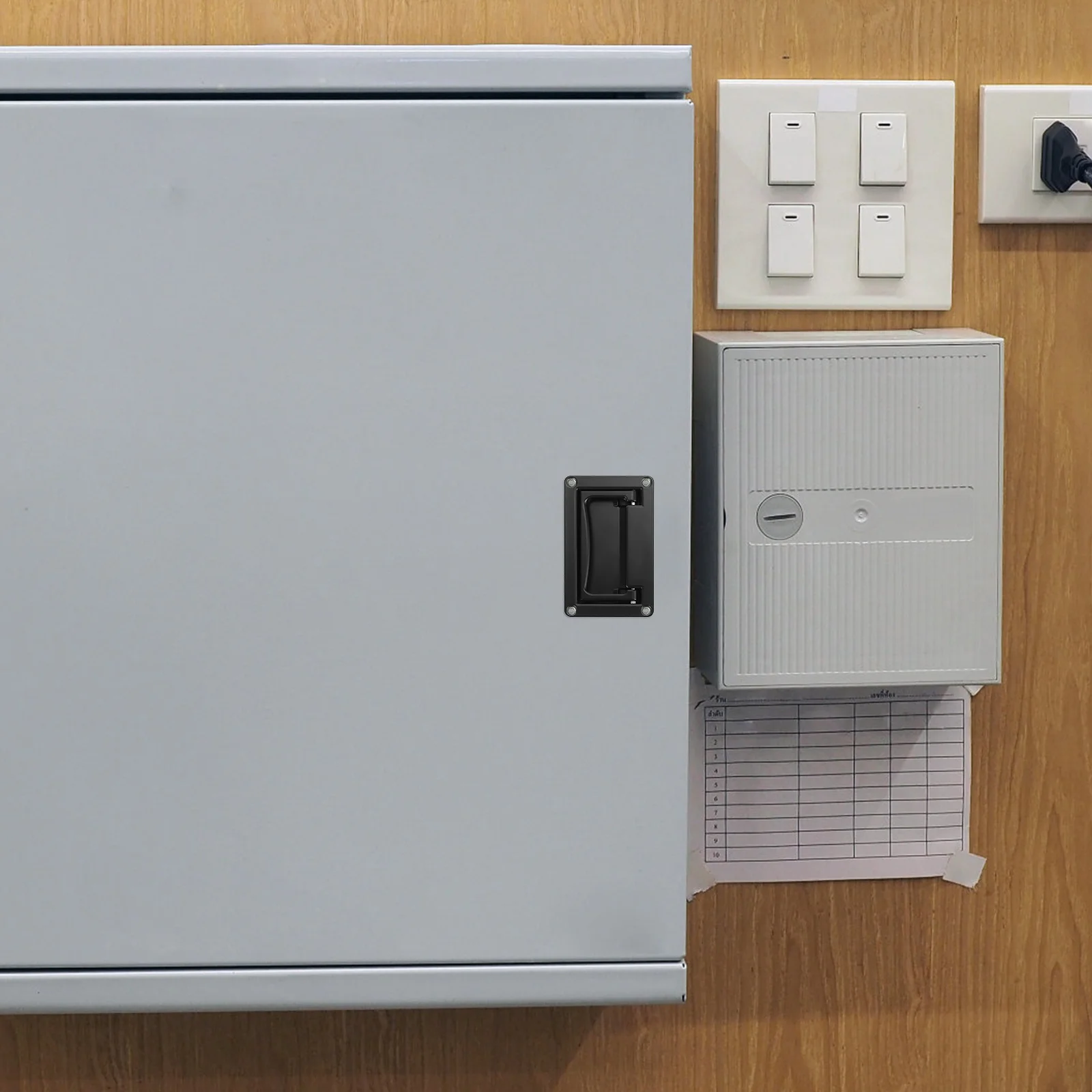 

Recessed Cabinet Handle Zinc Alloy Door Pull Smooth No Burrs For Drawer Toolbox Electric Closet Knob