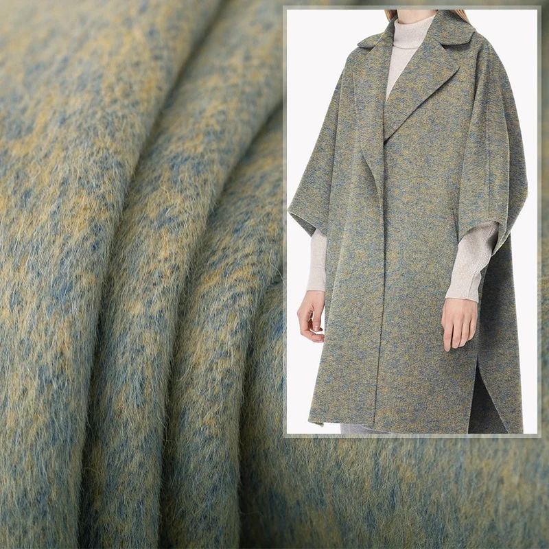 

Redraspberry 150cm 900g/m Heavy Double-side Rabbit Hair Australian Wool Fabrics Women Overcoat Sewing Cloth Tailor Freeshipping