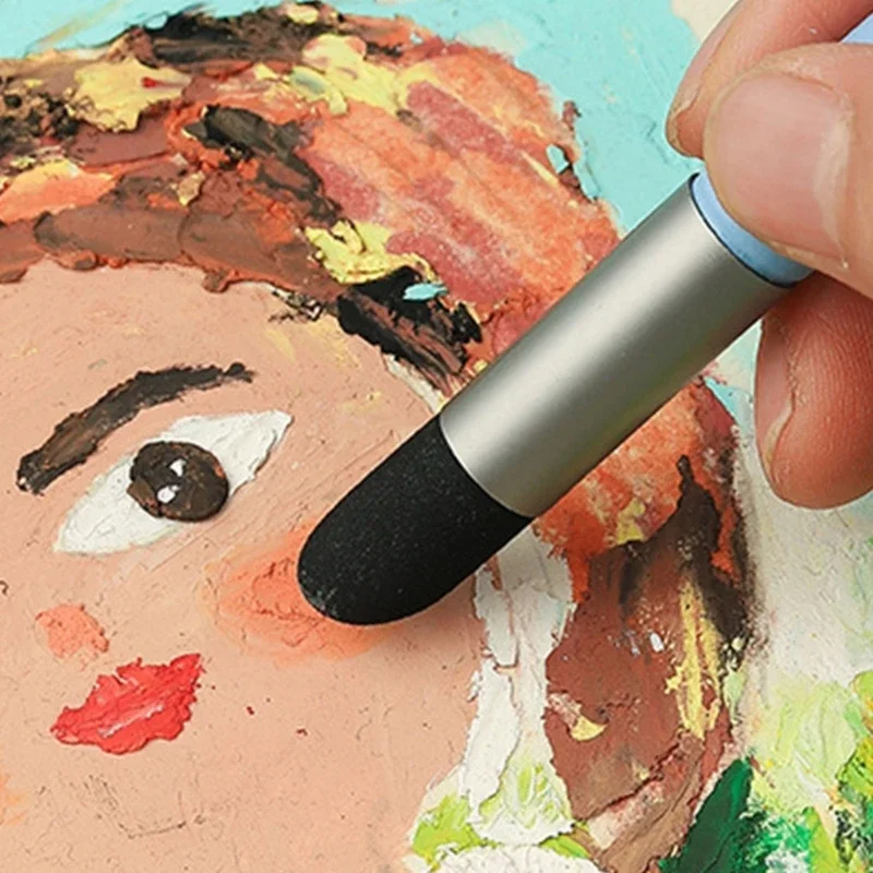 

Color Shaper Painting Tool Color Shaper Tool Paint Brush Inclined Tip/Round Tip Pastel Blending Tools for Oil Painting