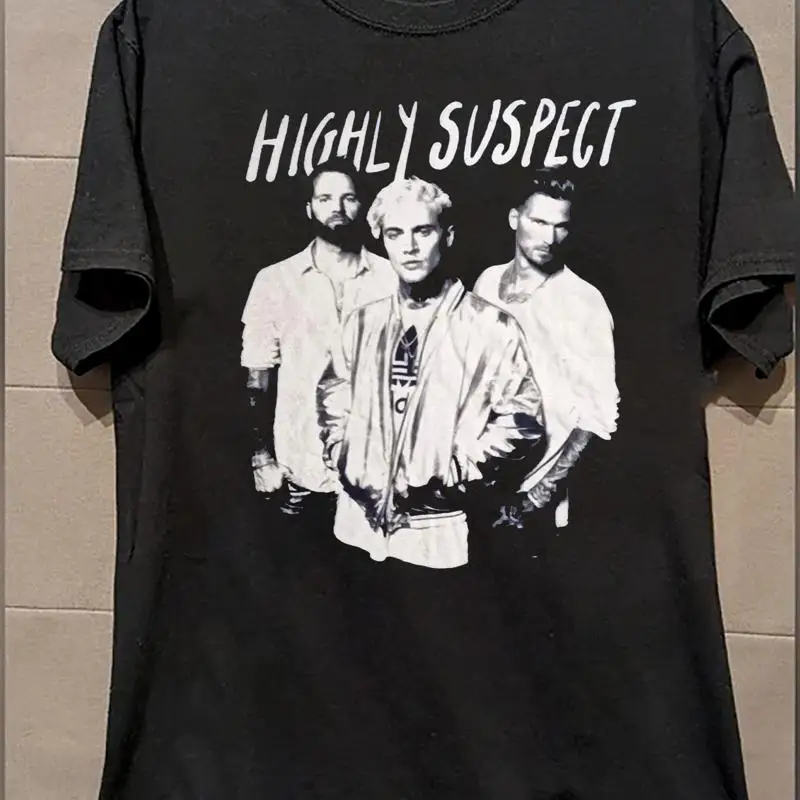 Vintage Highly Suspect Band Member T Shirt Black All Size S 5Xl Fan