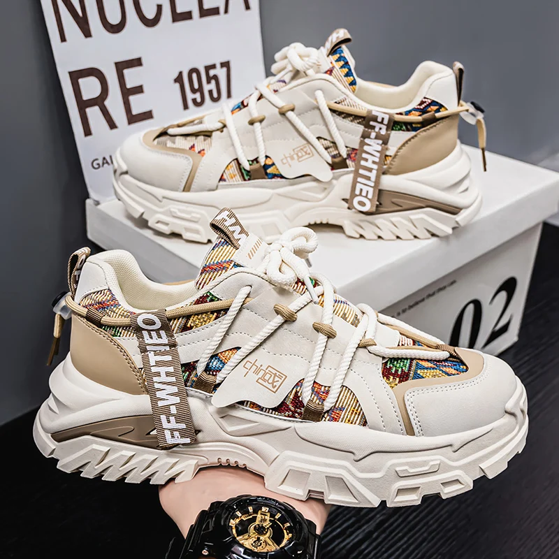 

Men's Shoes 2025 New Autumn Trendy Brand Torre Men's Thick Sole Increased Casual Flow Reflective Sports Running Trendy Shoes