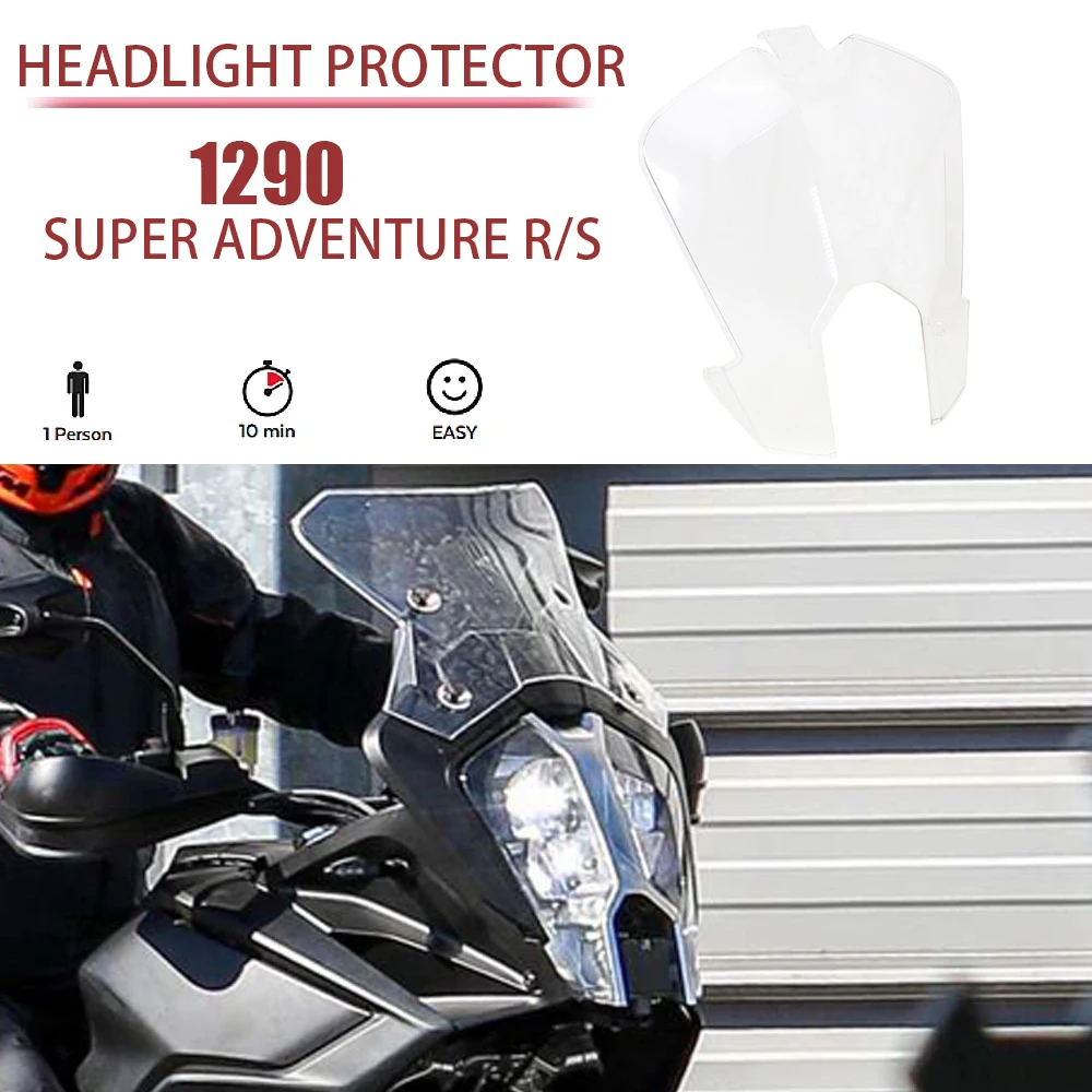 

1290 Super ADVENTURE R New Accessories FOR 1290 Super Adventure S Transparent Headlight Guard Headlight Protector 2021 2022