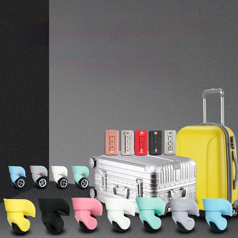 Universal Luggage Handle Base Stand Foot Bracket Accessories Travel Suitcase Support Side Leg Wheel Base Bottom Mount