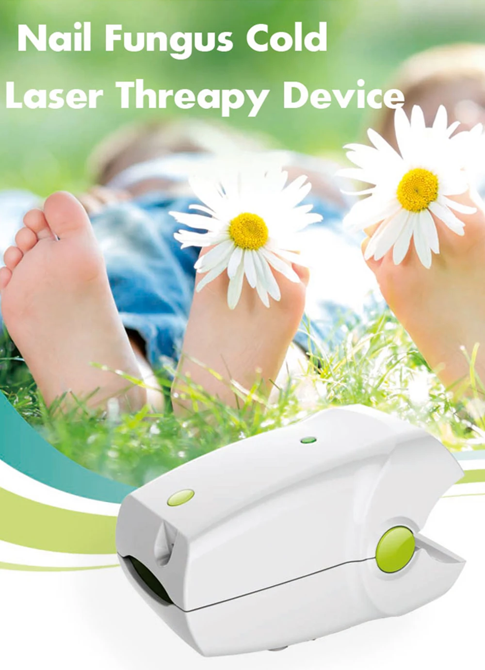 Dispositivo infravermelho do laser do fungo do prego, Foot Care Devices, Dispositivo do laser do prego do fungo, Cuidado do Onychomycosis, 6 cores,