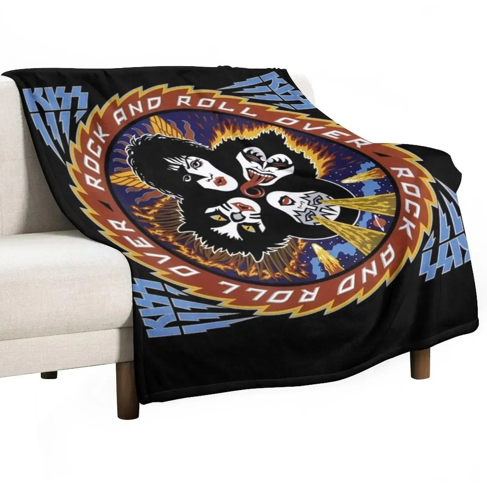 Rock and Roll Over 40 Throw Blanket manga warm winter Blankets For Bed Bed Fashionable Blankets