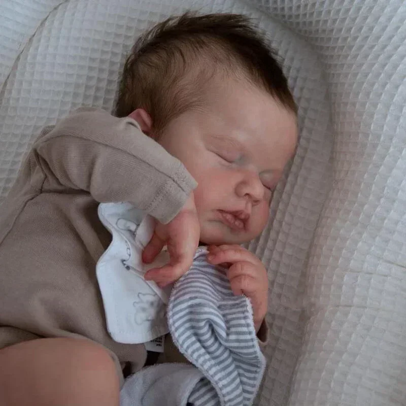 19인치 풀바디 실리콘 리본돌 신생아 사이즈 인형 3D 피부 가시혈관 방수 아트돌 리본베이비돌