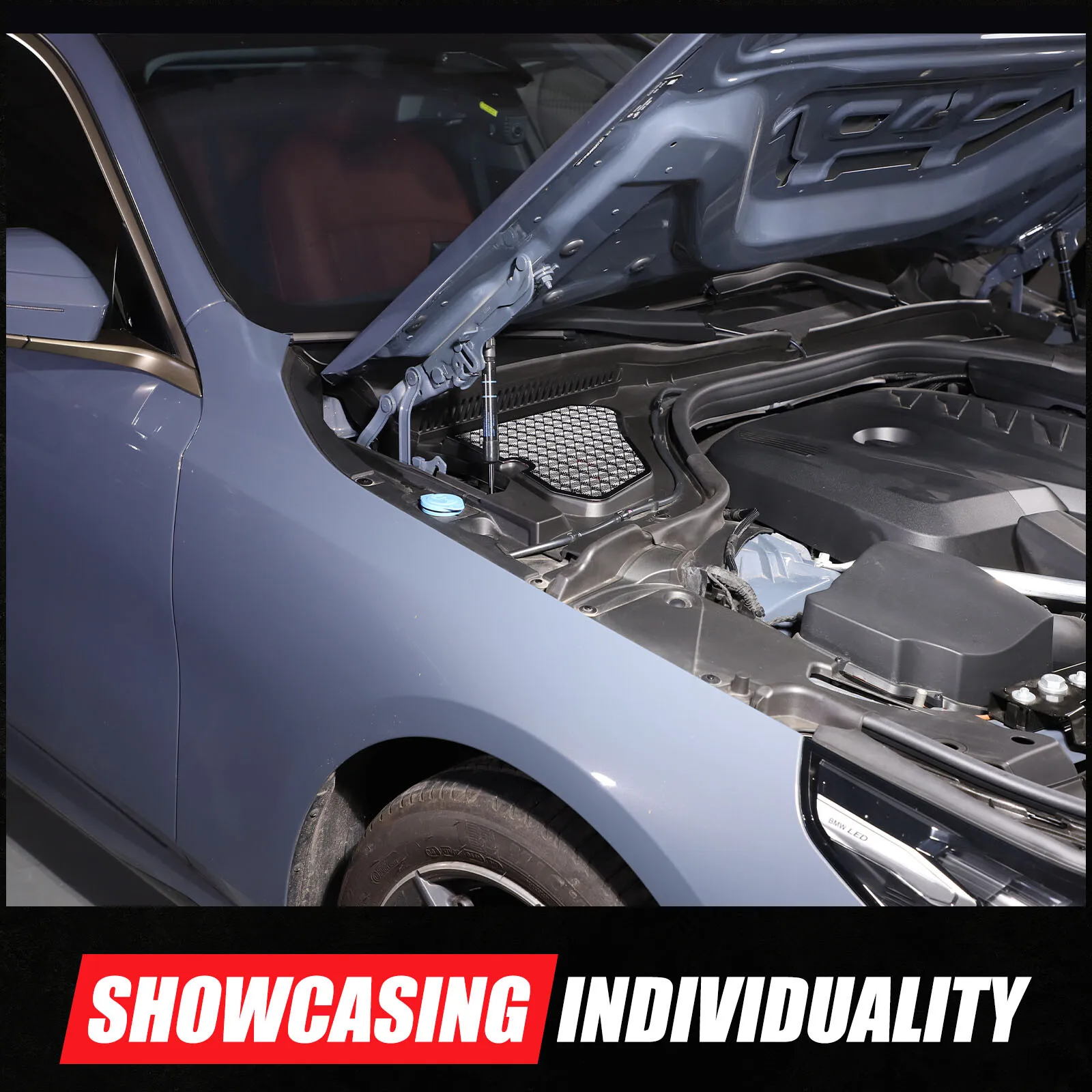 

For BMW 5 Series 530li G60 2024 Car Styling Accessories Front Engine Compartment Dust Trim Cover Car Accessories Stainless Steel