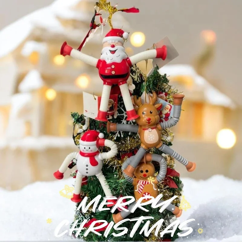 Рождественские-выдвижные-подвески-дизайн-Санта-Клауса-и-снеговика--Домашние-подвесные-украшения-для-рождественской-елки-и-новогодние-подарки-для-детей