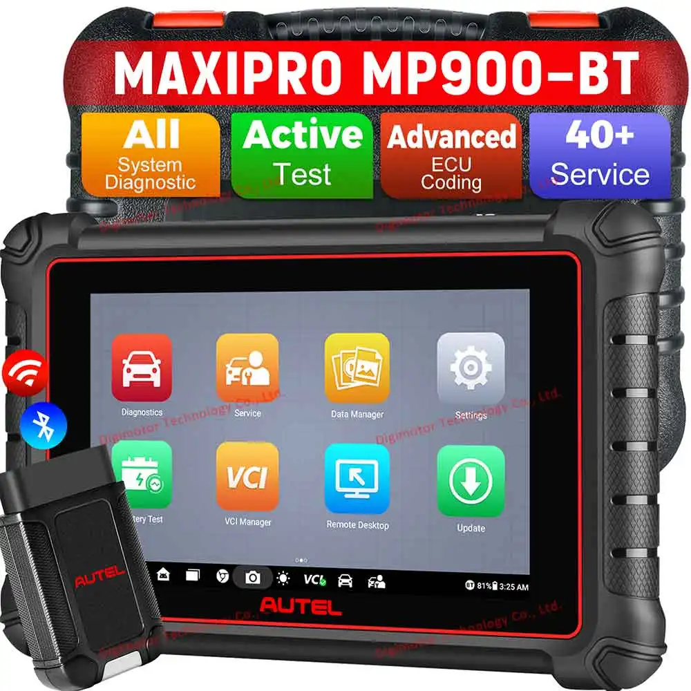 Autel MaxiPRO MP900BT Diagnostic Scanner MP900 BT OBD2 Scanner ECU Coding VAG Guided Bi-directional Scanner Upgraded of MP900E